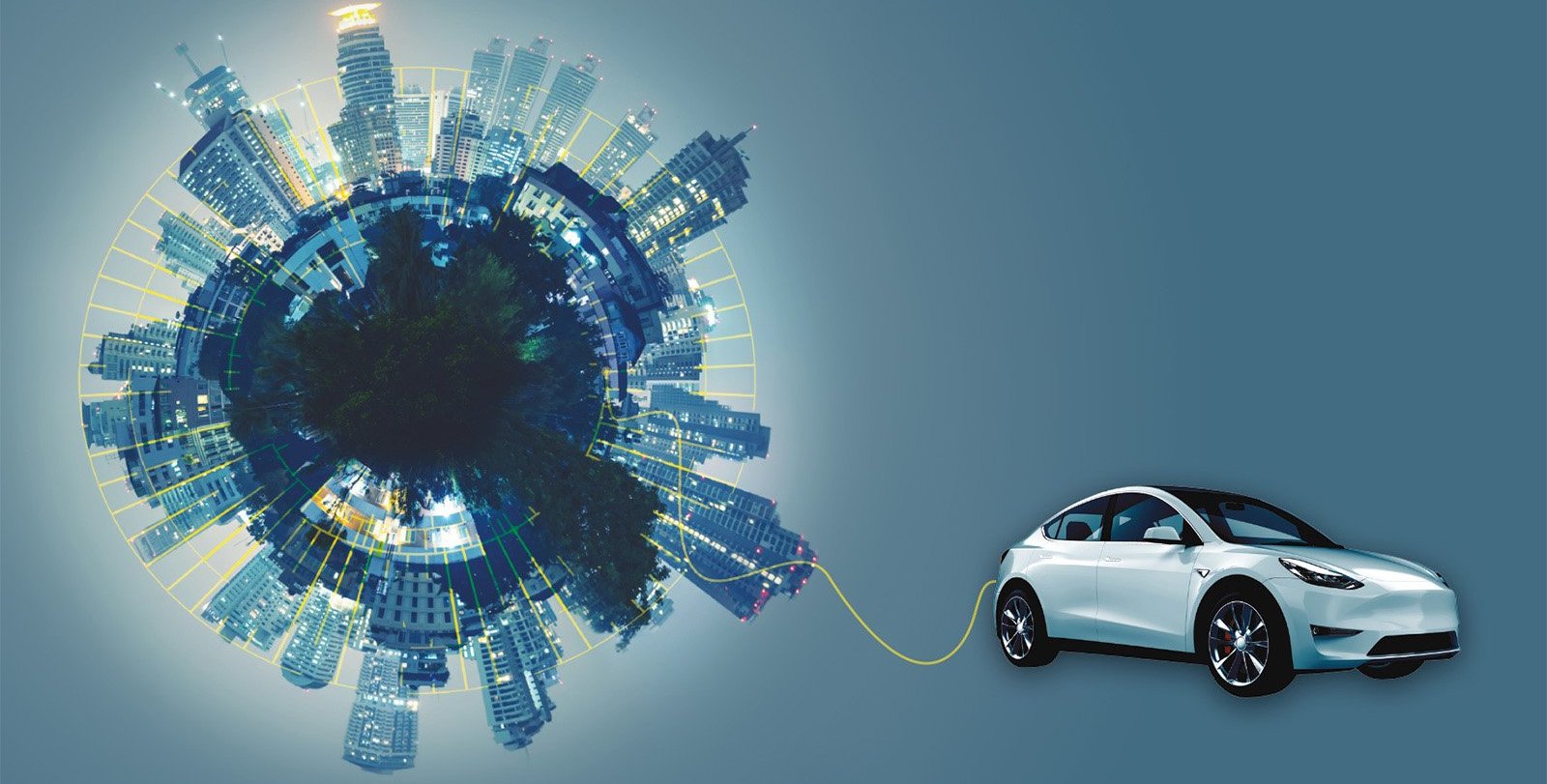 vehicle powered by city electrical grid
