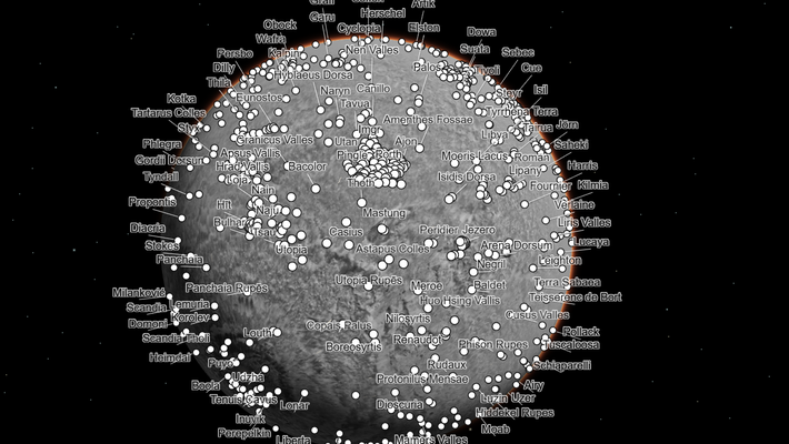 Mars map